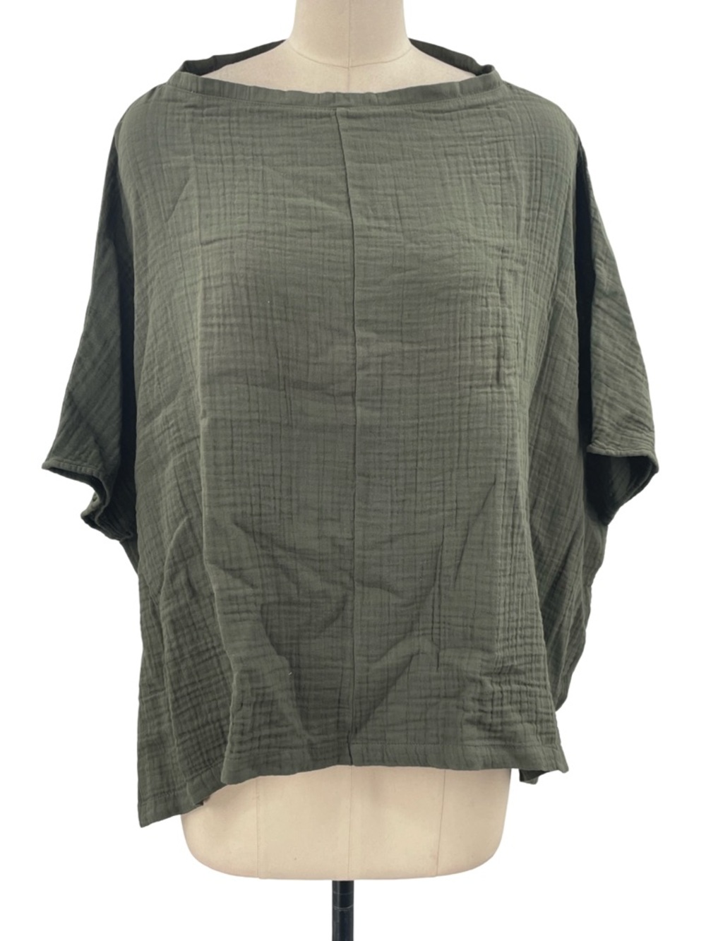Ocean+Main los angeles Sage Green Lightweight Gauze, Terracotta Square Gauze Top